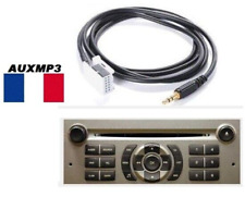 Cable auxiliaire adaptateur mp3 pour autoradio PEUGEOT 407 RD4 12pin iphone