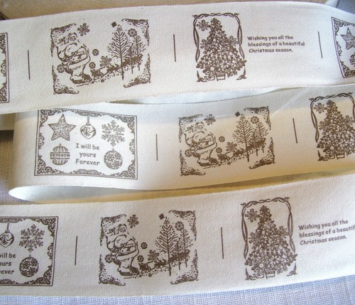 Ruban toile imprimée 100 - ruban,