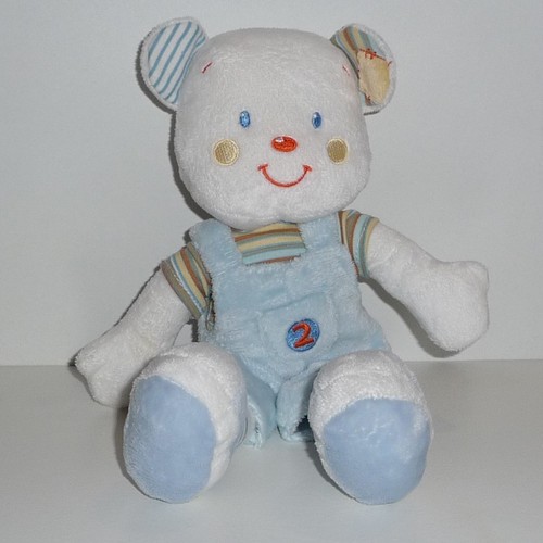 Doudou ours kiabi bleu - doudou,