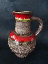 Pichet Vase Céramique Design Fat Lava W Germany Midcentury rétro vintage Jasba