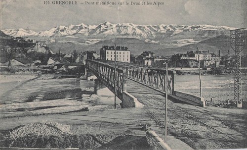 Grenoble pont métallique - le,
