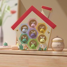 Jouets d'abeilles en bois, jeux de ruche, jeu d'abeilles à Clip, jouets en bois