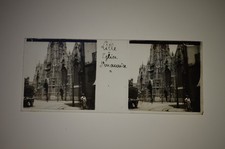 Lille "Eglise St Maurice" - plaque de verre positif stéréo
