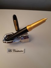 Stylo Plume Noir Et Doré