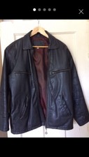Veste en cuir noir