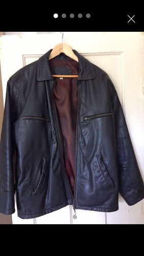 Veste cuir noir - veste,