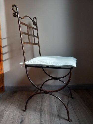 Chaises fer avec - fer, coussins