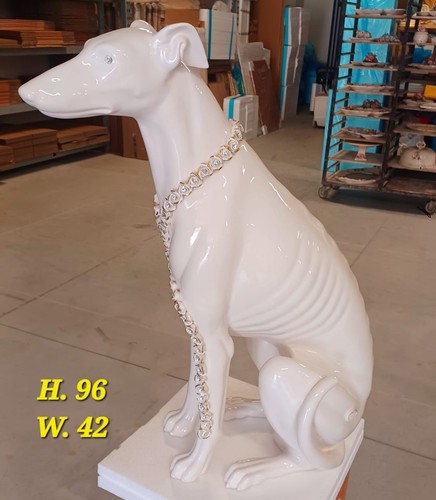 Statue capodimonte lévrier - lévrier, 96