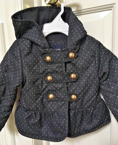 Gap girls coat navy white - coat,