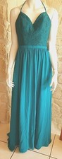 Robe cocktail turquoise petit