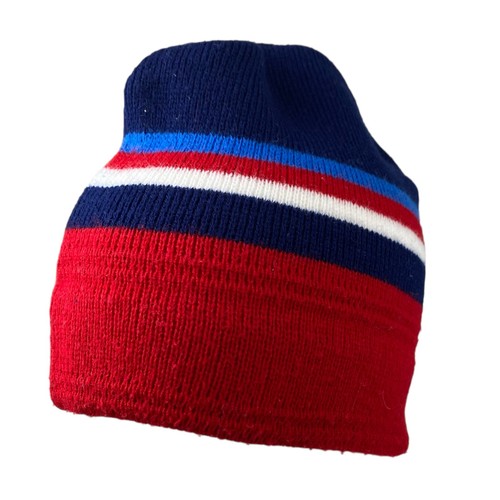 Bonnet pompon rayé rouge - bonnet,