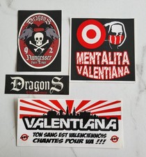 Autocollants Ultras Valenciennes stickers Mentalita Valentiana VAFC Dragons