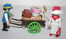 PLAYMOBIL 5503 FEMME ET HOMME PORTEUR DE BAGAGES HOTEL ROYAL SERIE ROSE