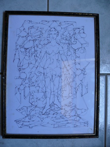 Rare dessin odette arramond - dessin,
