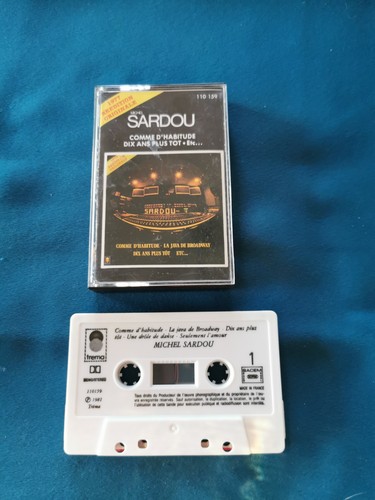 Michel sardou cassette audio - sardou,