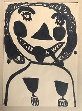 Peinture originale à l'encre