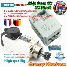 2.2KW 220V CNC Set Air Cooled Spindle Motor ER20 24000rpm w/ Fuling VFD Inverter