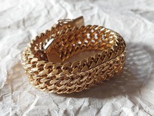 bracelet ancien plaque or