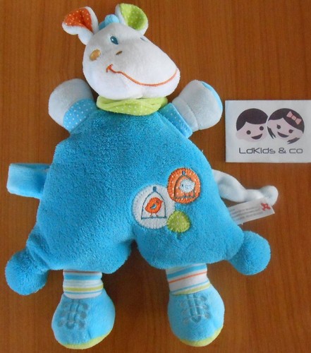Doudou semi plat ane peluche - doudou,