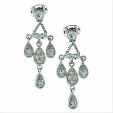 925 Argent Zircone Larme