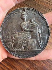 Médaille Commémorative Argent  Napoléon III Reçoit Reine D'Angleterre Medal