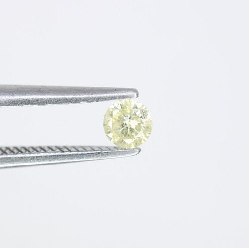 Diamant rond brillant - , jaune