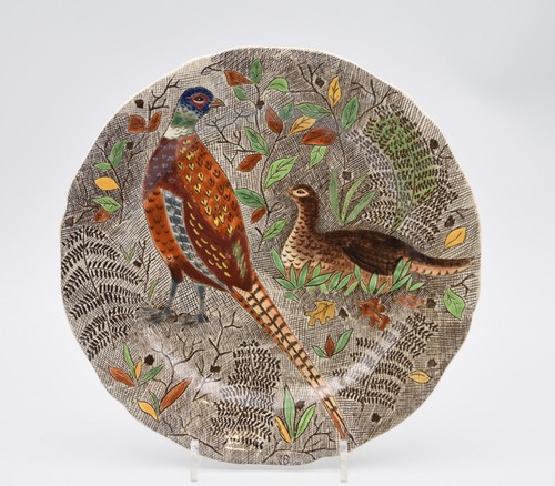 Assiette plate faïence - , de