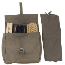 Original Bundeswehr Boîte de Cirage Chaussure Bw Armée Schuhputzset Avec Sac