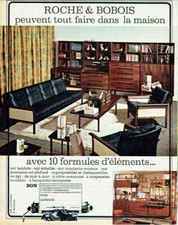 publicité Advertising 0221 1966 meubles Roche & Bobois formules éléments