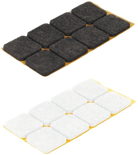 Patin feutre marron blanc - 8x,