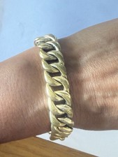 Gourmette Plaqué or Américaine jewelry necklace Ancien Old Bracelet Bijoux