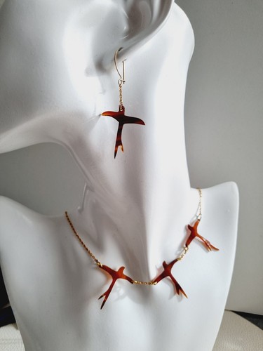 Ancien collier boucles - collier, d