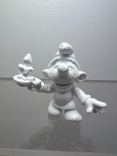 Figurine schtroumpfs bougie
