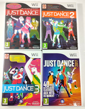 Lot de 4 Jeux WII VF  Just Dance 1 et 2 et 3 et 2017    Envoi rapide et suivi