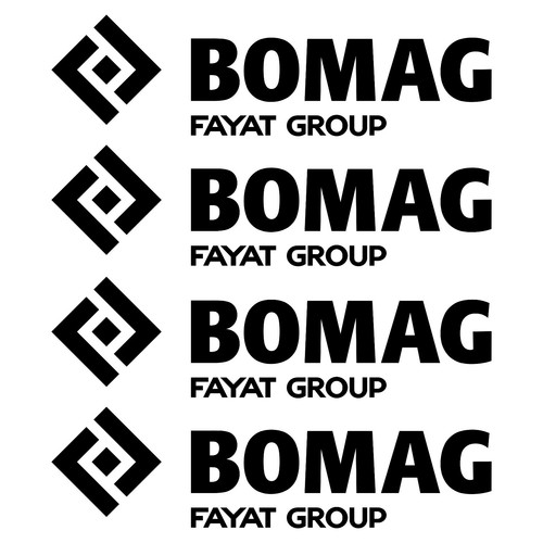 Bomag autocollant sticker - bomag,