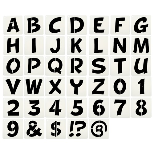 Pochoir pour lettres - , 1,5"