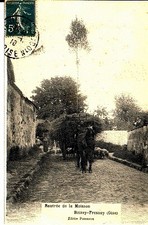 (S-33161) FRANCE - 60 - BOISSY FRESNOY CPA CHARETTE DE FOIN SUIVI PAR DES MOUTON