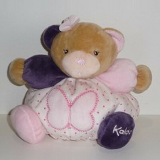 Doudou Ours Kaloo - Collection Patapouf - Dessin papillon