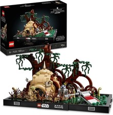 LEGO 75330 Star Wars Diorama de l’Entraînement Jedi sur Dagobah, Vaisseau X-Win