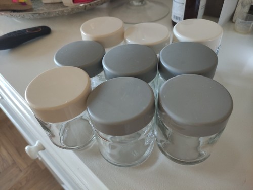 Vintage pots en verre - 9,