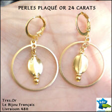 PLAQUÉ OR 24 CARATS Boucles