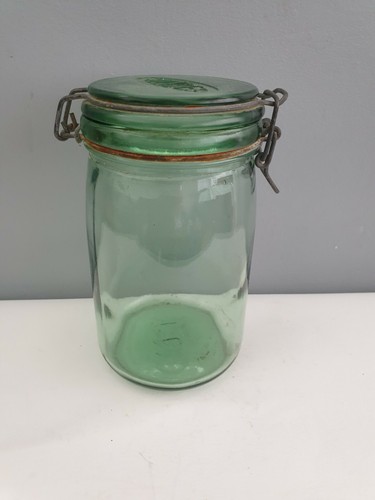 Bocal ancien verre epais - bocal, en