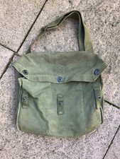 Musette masque à gaz US WW2 - Nominatif + laundry