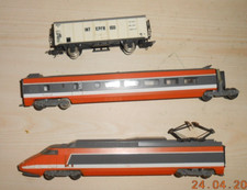 lot Train TGV orange locomotive   HO LIMA   (made in Italy)