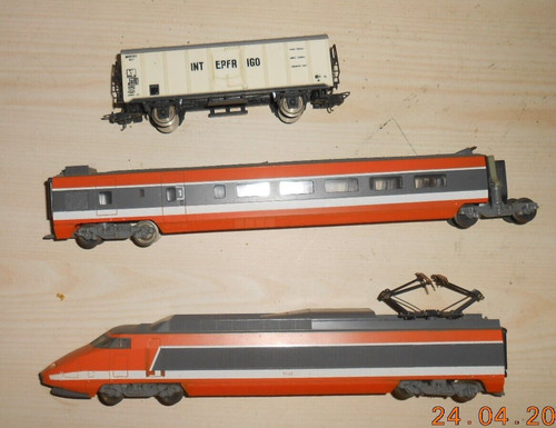Lot train tgv orange - lot,