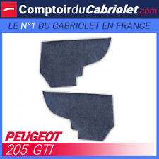 Moquette latérales en 2 parties pour le coffre anthracite de Peugeot 205 GTI