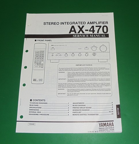 Original yamaha 470 - original, ax-470