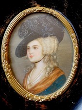 Miniature sur ivoire 19ème