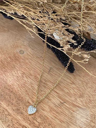 Chaîne cheville cœur cristal - chaîne,