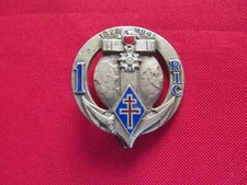 INSIGNE 1 ER RIC REGIMENT D INFANTERIE COLONIALE DRAGO PARIS DEPOSE H179